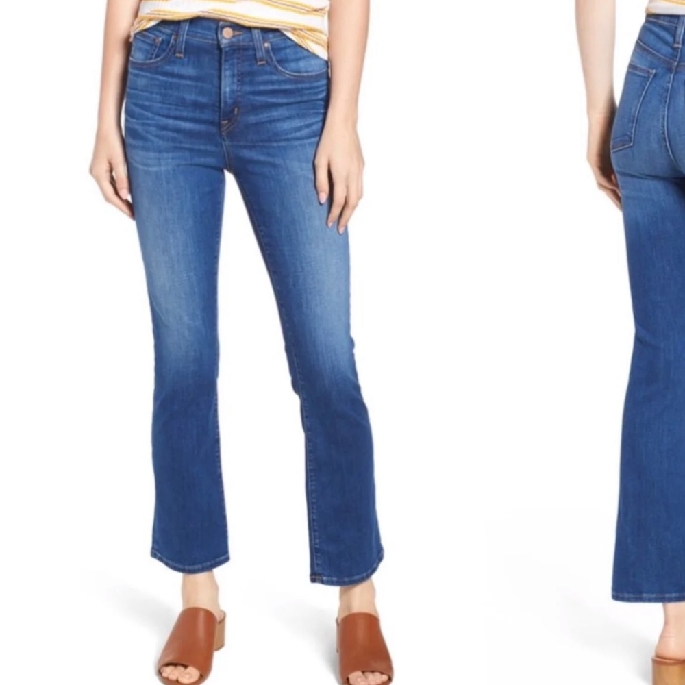 Carlson High Waisted Crop Flare jeans